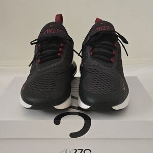 Nike Air270 Men's Black with Maroon Accent Sneakers